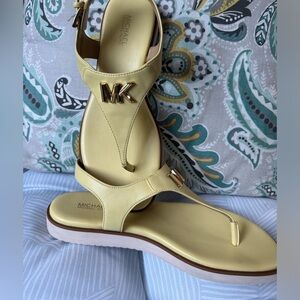 Michael Kors Judy Sandal, Faux Leather, 7.5M